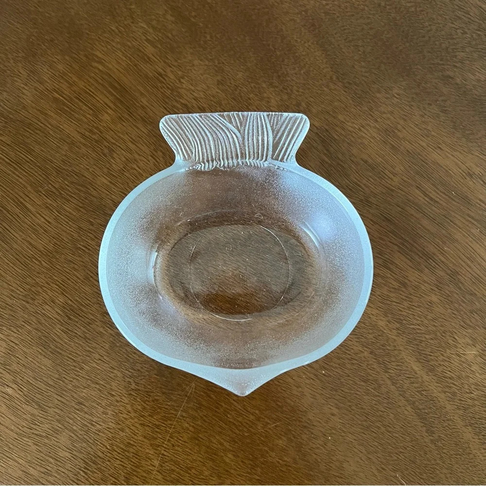 Vintage Studio Nova Glass Bowl Radish or Fish Shape Nut Bowl Retro Kitchen Dish
